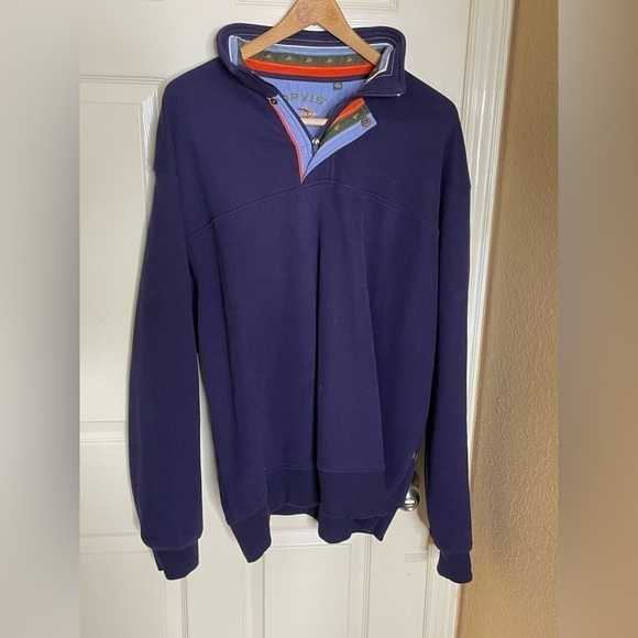 Orvis Mens 1/4 Zip Pullover Sweatshirt Green Blue Gray Size XLarge - Picture 9 of 10